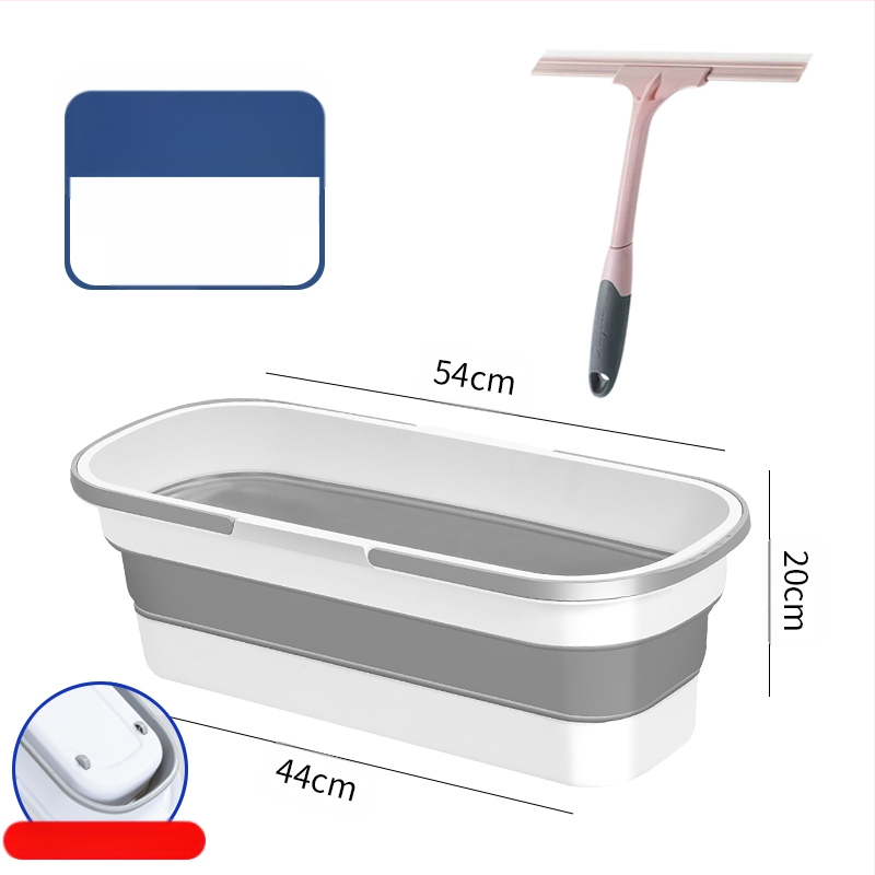 Сгъваема правоъгълна кофа за моп, пластмасова, марка Other, не е внесена, друго време на пускане на пазара