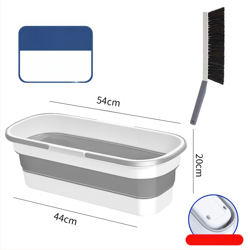 Сгъваема правоъгълна кофа за моп, пластмасова, марка Other, не е внесена, друго време на пускане на пазара