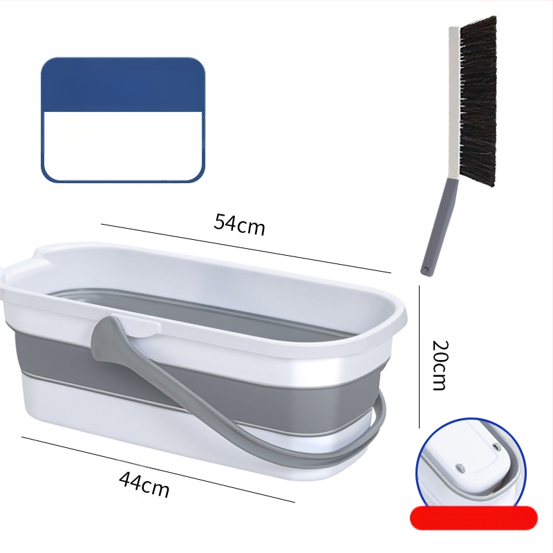 Сгъваема правоъгълна кофа за моп, пластмасова, марка Other, не е внесена, друго време на пускане на пазара