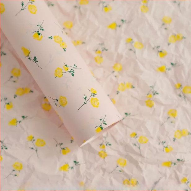 Εσωτερική επένδυση Pear Paper με φλοράλ μοτίβο – χειροποίητο χαρτί, βάσιμο χαρτί δώρων, Αρ. είδους F78MSSJJM8T7SM