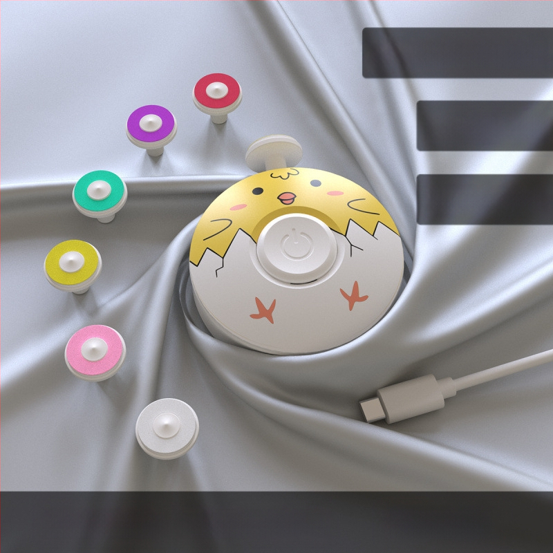 Ηλεκτρικό εργαλείο λιμάρισματος νυχιών για παιδιά 6+ ετών, ασφαλές για μωρά, πλαστικό σώμα