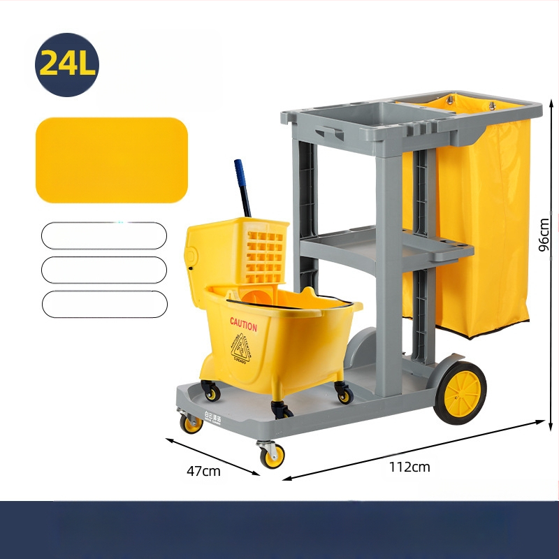 Кофа за моп с въртящ се изцеждащ механизъм; памучна нишка за моп; пластмасова пръчка за моп; изцеждане 80–90%; товароподемност под 10 кг