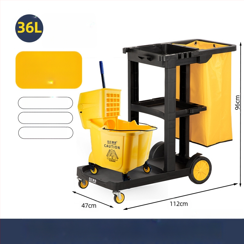 Кофа за моп с въртящ се изцеждащ механизъм; памучна нишка за моп; пластмасова пръчка за моп; изцеждане 80–90%; товароподемност под 10 кг