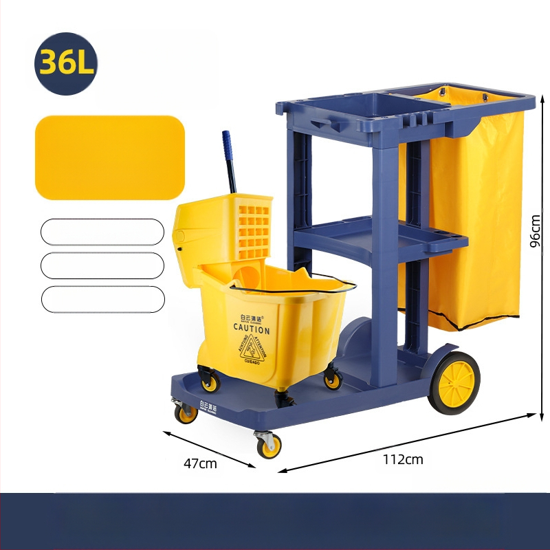 Кофа за моп с въртящ се изцеждащ механизъм; памучна нишка за моп; пластмасова пръчка за моп; изцеждане 80–90%; товароподемност под 10 кг