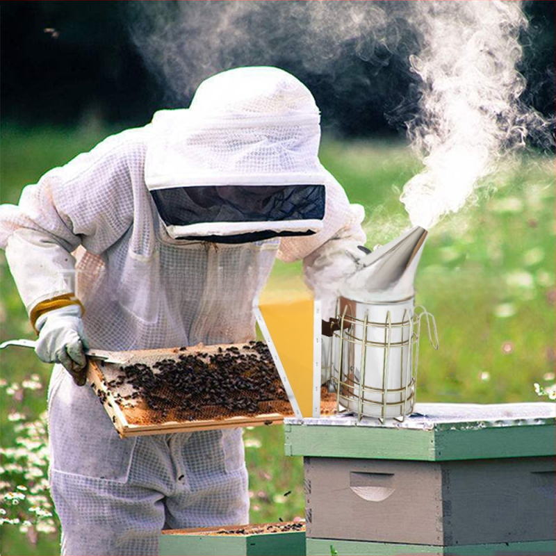 Dūmų purkštuvu bitėms – nerūdijančio plieno, Bai Chun, įrankis gyvulių ūkyje ir akvakultūroje