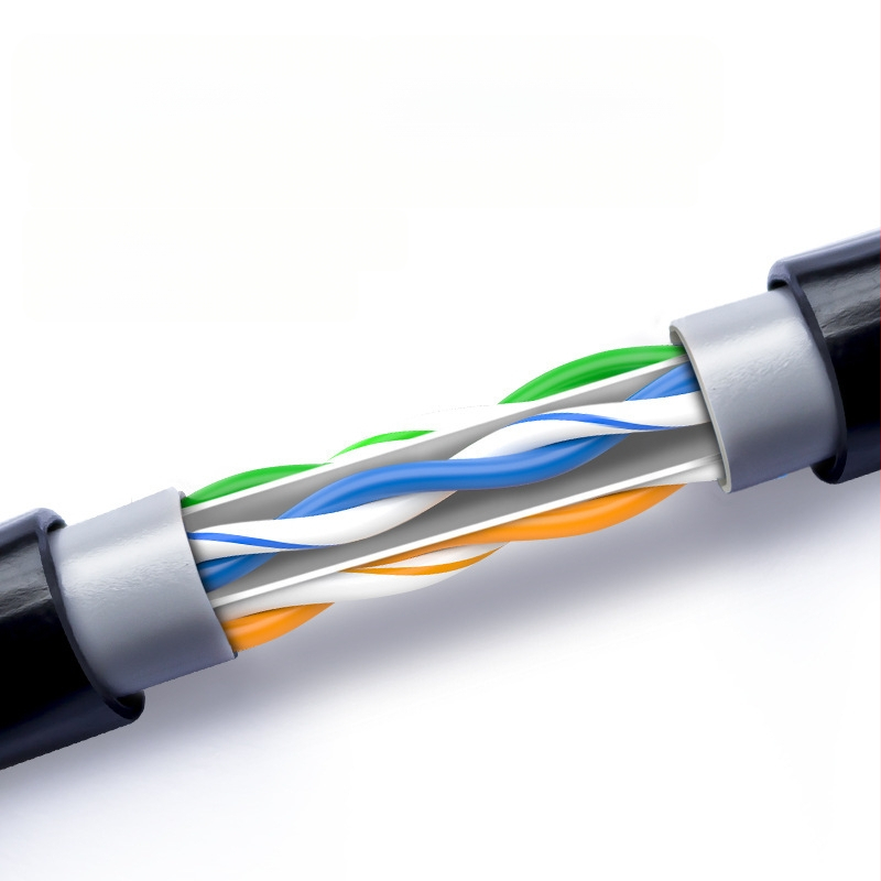 Vanjski Cat6e Ethernet kabel – nezaštićen, vodootporan, 1000 Mbps, 1,24 Gbps, -20 do 80 °C