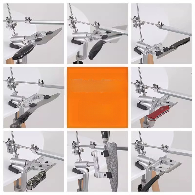 Fix szögű késélező, multifunkcionális, cinkötvözetből készült