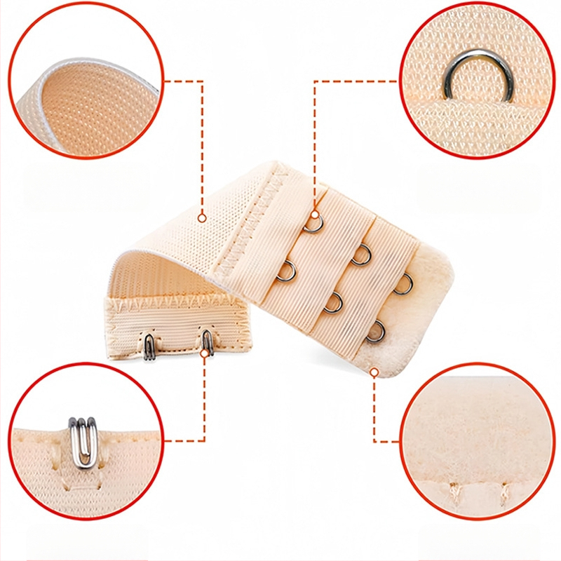 Branting комплект закопчалки за сутиен – полиестер, еластичен удължител за закопчаване, метална декорация, произход Шантоу