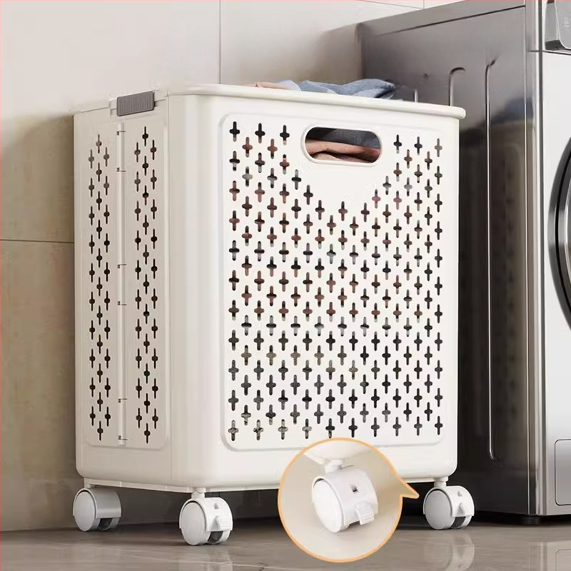 Κάδος βρώμικων ρούχων από PP, αναδιπλούμενος, για οικιακή χρήση