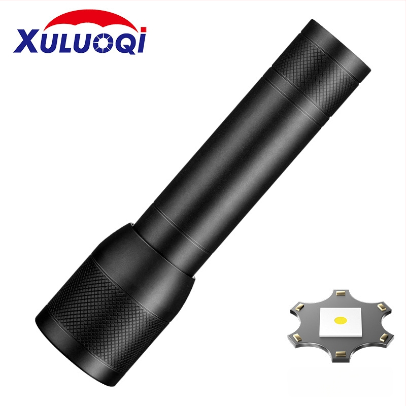 LED taskulamp reguleeritava teleskoopzoomiga, Type-C laadimine, 18650 1200mAh aku, 10W, ulatus üle 500 m