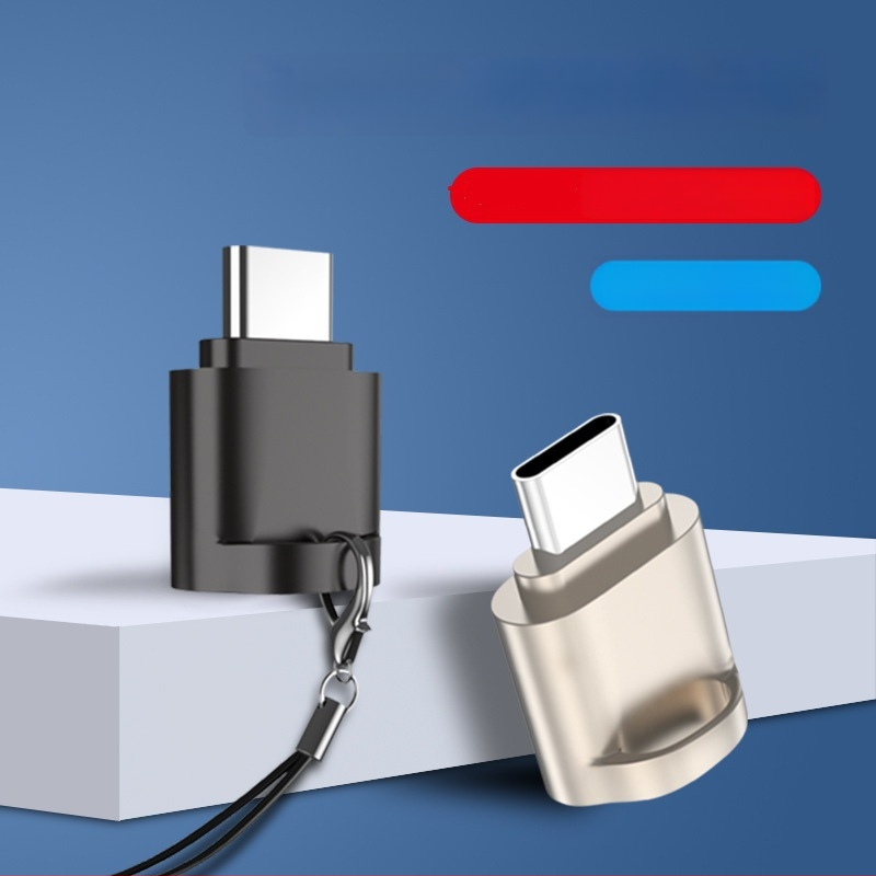 USB-C OTG TF mälukaardi lugeja mobiiltelefonide ja tahvelarvutite jaoks — USB 2.0, Type-C, TF tugi, väline paigaldus