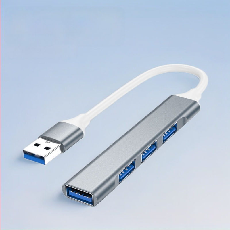 USB-C hub 1–4 portidega, USB 3.0, 5 Gbps andmeedastuskiirus, ilma väline toiteallikata