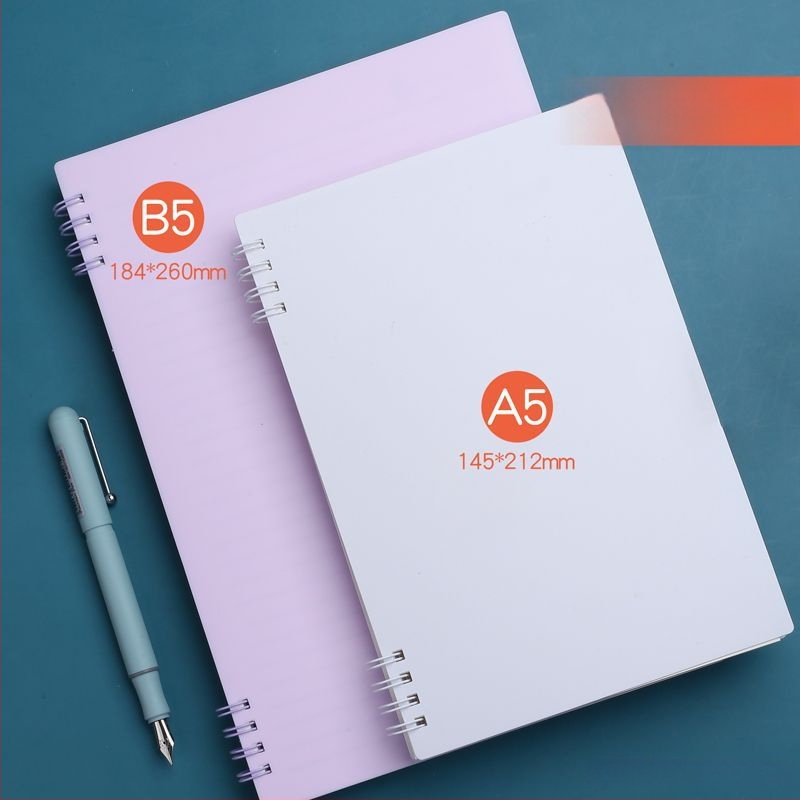 Reverse lahtivõetav märkmik PP-kattega, paber kokšķiedra masest, 40 g/m², kontori stiil