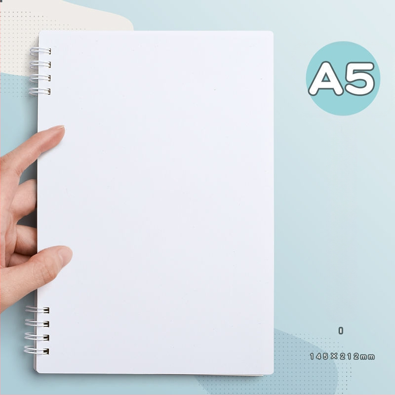 Reverse lahtivõetav märkmik PP-kattega, paber kokšķiedra masest, 40 g/m², kontori stiil