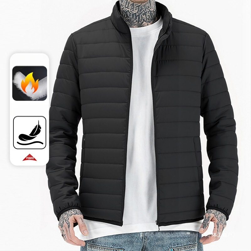 Puuvillane jakk täidisena imitatsioonsiid-puuvill; Chenille kangas Spandexiga; ultra-lühike pikkus; stand-up krae