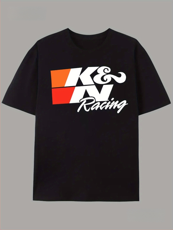 Meeste T-särk võistluste grafika, hingav puuvill (96%+), vaba lõige, ümmargune kaelus, lühikesed varrukad