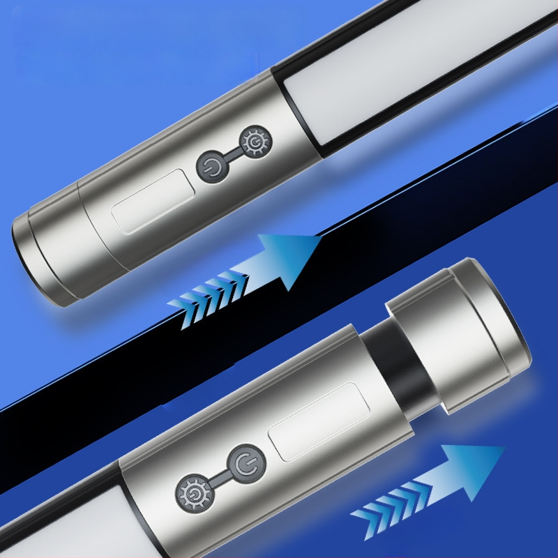 Väliskäiguline mitmekülgne LED taskulamp matkamiseks, laaditav, 4000 mAh, käsikäiguga käivitatav, 360° pöörlemine, ulatus 100–200 m