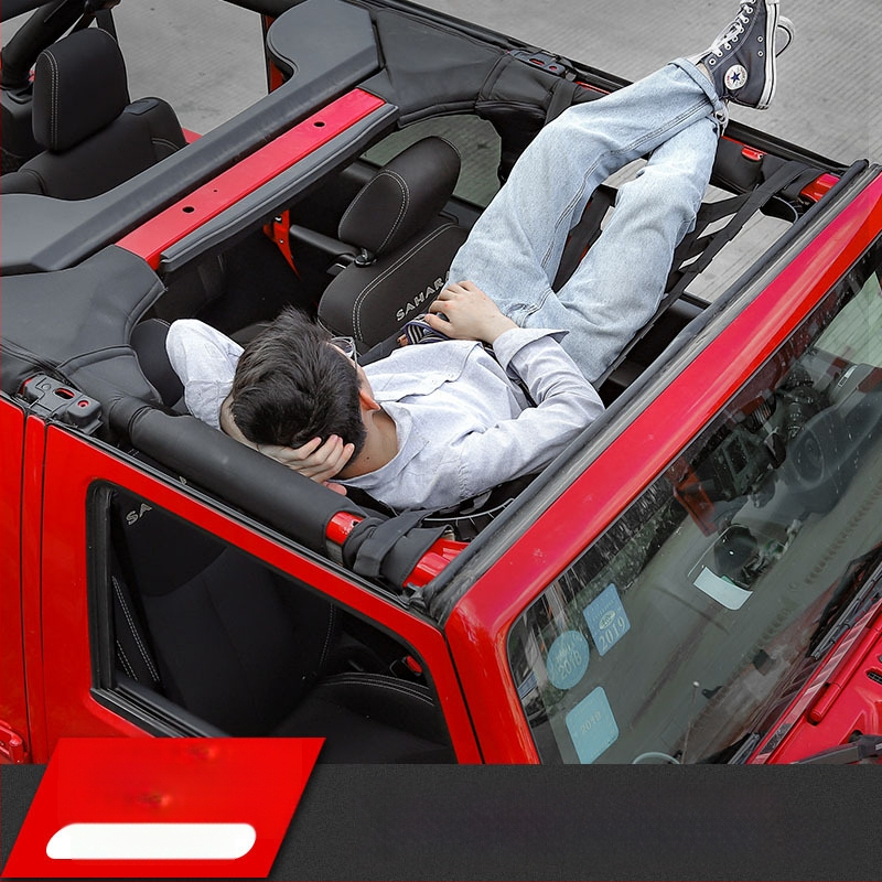 JK/JL Wrangleri katuse isolatsioonivõrk koos tasku-hammockiga – pehme katuse modifikatsiooni osa, kohandatav