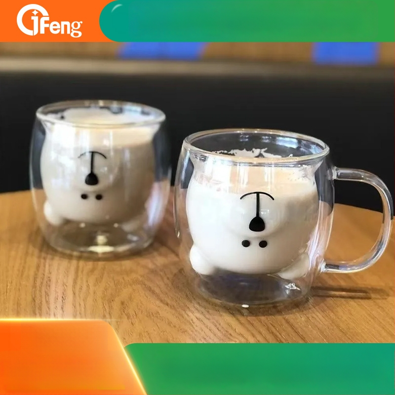 Veeklaas borosilikaatklaasist – ühekihiline konstruktsioon, ümmargune käepide, kõrge temperatuuritaluvus, trükk