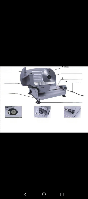 Elektriline kodune lihalõikur, PS materjal, 220W, sobib veiseliha, lambaliha ja sinki lõikamiseks — mudel ltao1009648777