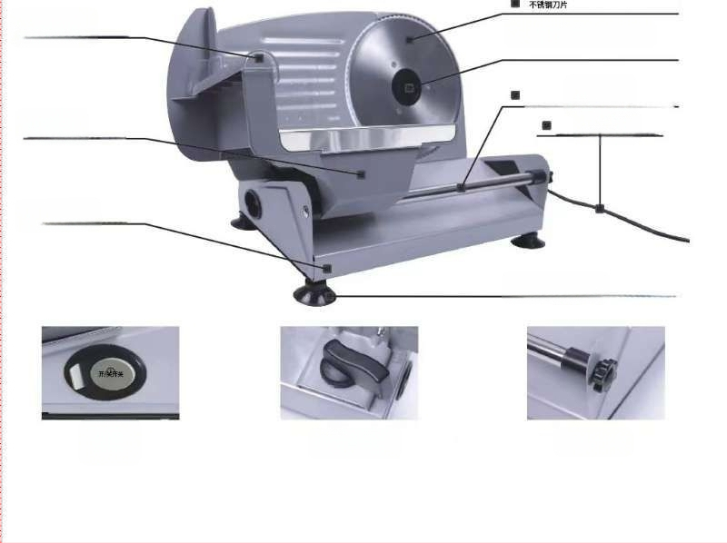 Elektriline kodune lihalõikur, PS materjal, 220W, sobib veiseliha, lambaliha ja sinki lõikamiseks — mudel ltao1009648777