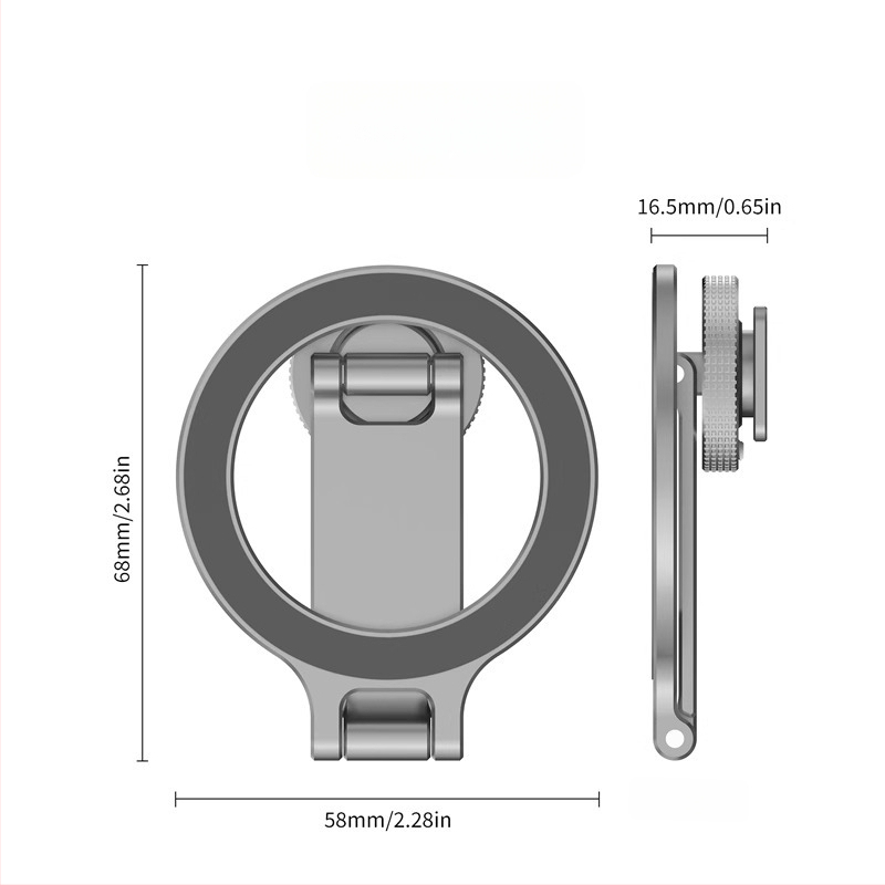 Sulgendatav magnetiline telefonitugi cold shoe'iga, ühildu DJI Action 5 Pro/4/3 tegevuskaameratega