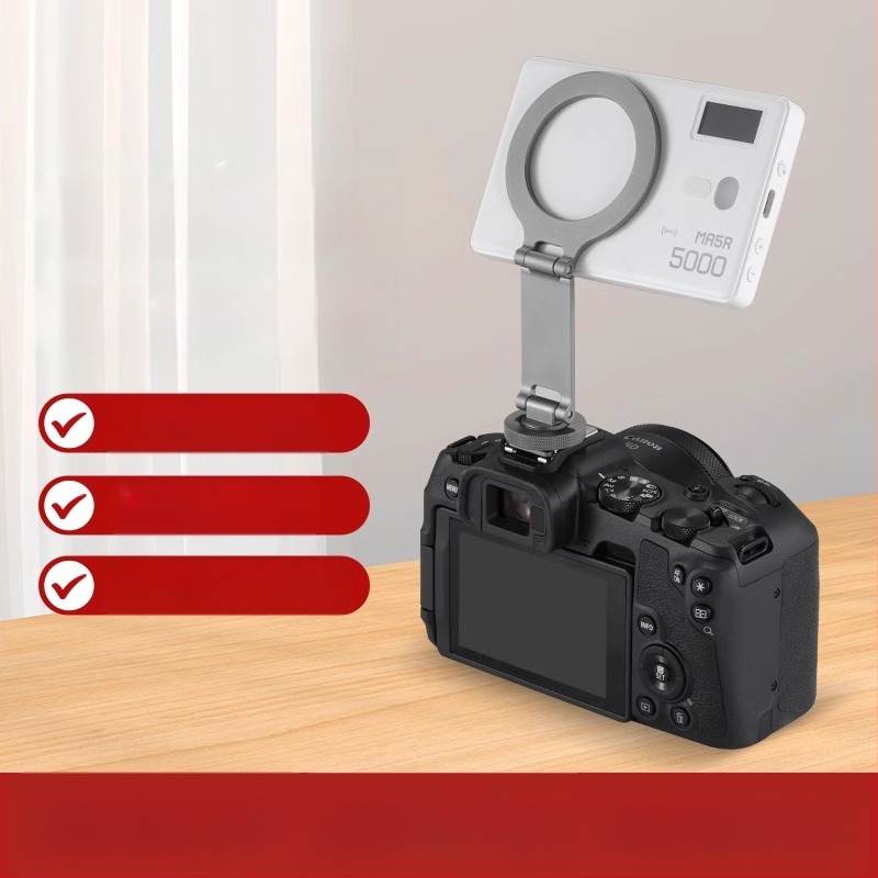 Sulgendatav magnetiline telefonitugi cold shoe'iga, ühildu DJI Action 5 Pro/4/3 tegevuskaameratega