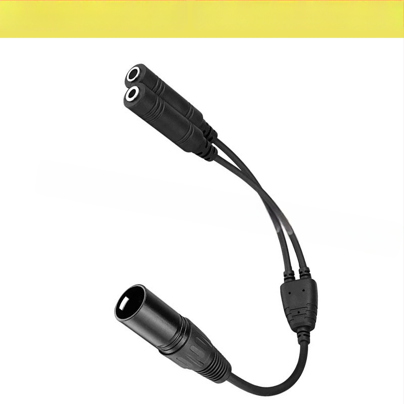 XLR kõrvaklappide jagamiskabel, üks-ühele, 6,3/5,2 mm naissoost ühendused, PJ-055, Xinchang