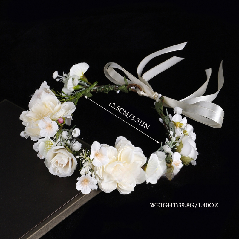 Laste lillekaar juuksepann - käsitsi kootud kangast aksessuaar, lille kuju, bränd Orchid Wreath