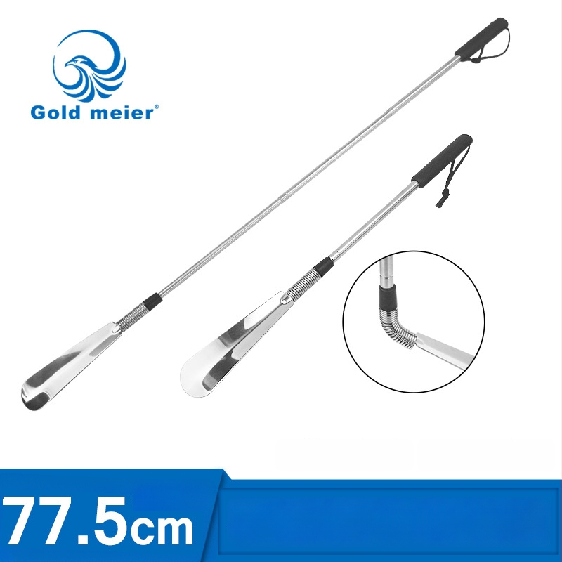 Nerūdceva terasest tõmmatav kingaork — mudel: Stainless steel retractable shoehorn, bränd: junyiking, stiil: Scaling, sobib kõigile aastaajale