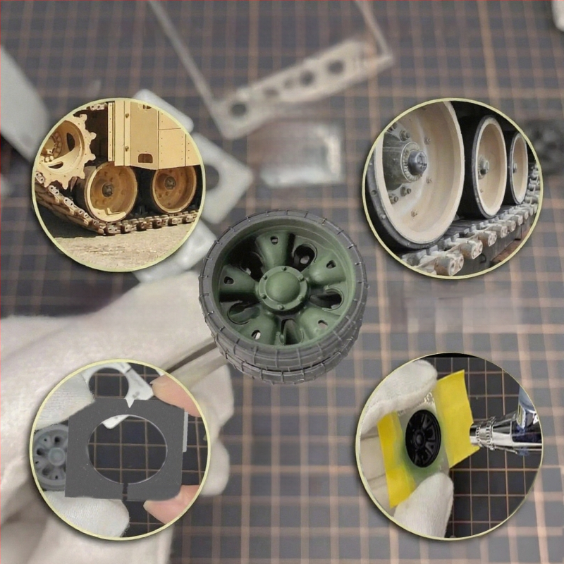 Tankimudeli värvimise tööriistad ümmarguse pritsimislaudaga, tootekood 3017A, ei imporditud.