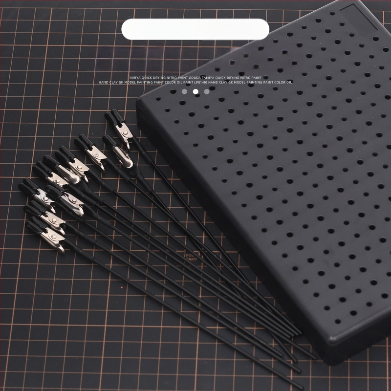 Gundam-mudeli värvimise ja kuivamise klips aerograafi tööriistaga, anti-pain krokodilli klips, metall/plastikust korpus, 63 g