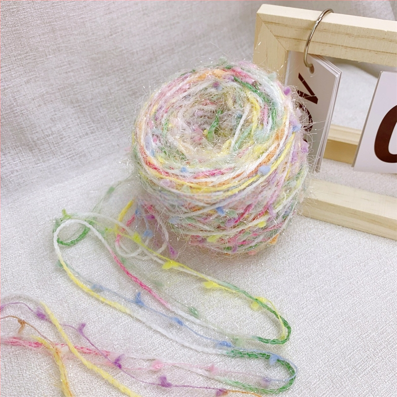 Hiilgavalt sädelev pall lõng kudumiseks ja tikandiks - 100 g - Youjia (YJ) - Artikli number 932214204381 - Toote number YJ - Suvi 2025