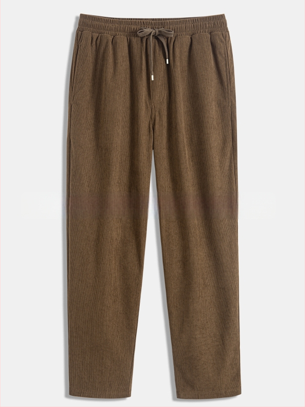 Meeste igapäevased pikad püksid - sirge lõige, keskmine vöökoht, polüester, hingav, kevad 2025