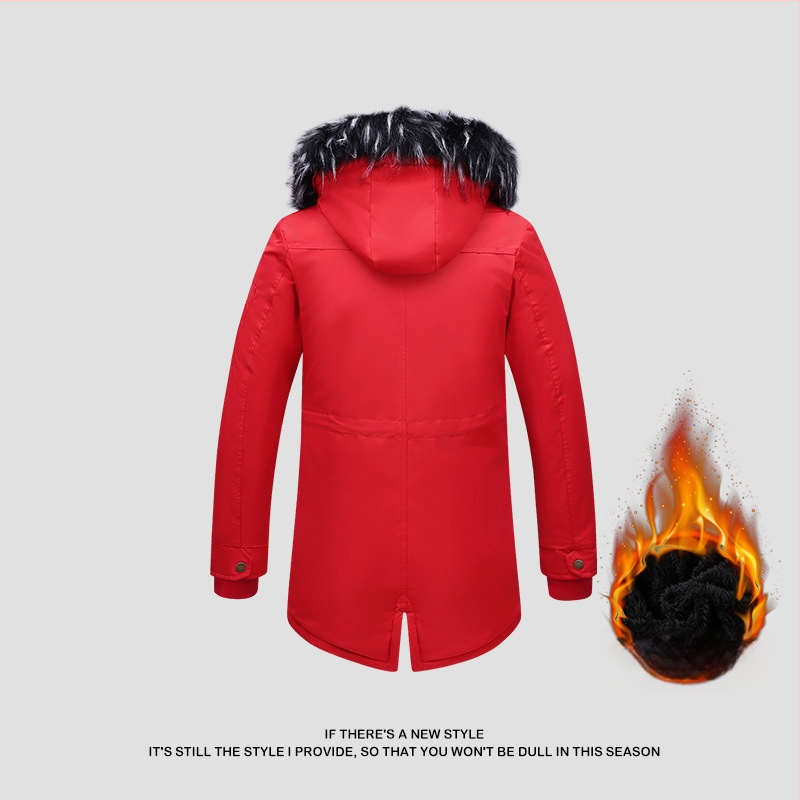 Meeste kapuutsiga jope, puuvillase täidisega, keskmise pikkusega, vööri versioon, vooder linast