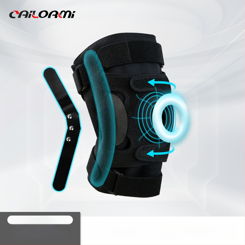 Põlvetugi reguleeritava hingega, avatud disain, poolkuu plaat, terasest kinnitus, klooropreen kumm