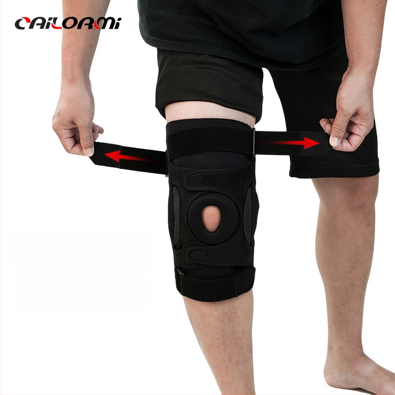 Põlvetugi reguleeritava hingega, avatud disain, poolkuu plaat, terasest kinnitus, klooropreen kumm