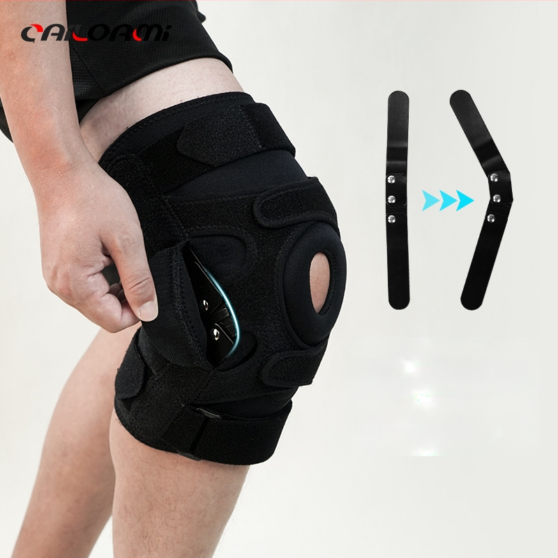 Põlvetugi reguleeritava hingega, avatud disain, poolkuu plaat, terasest kinnitus, klooropreen kumm