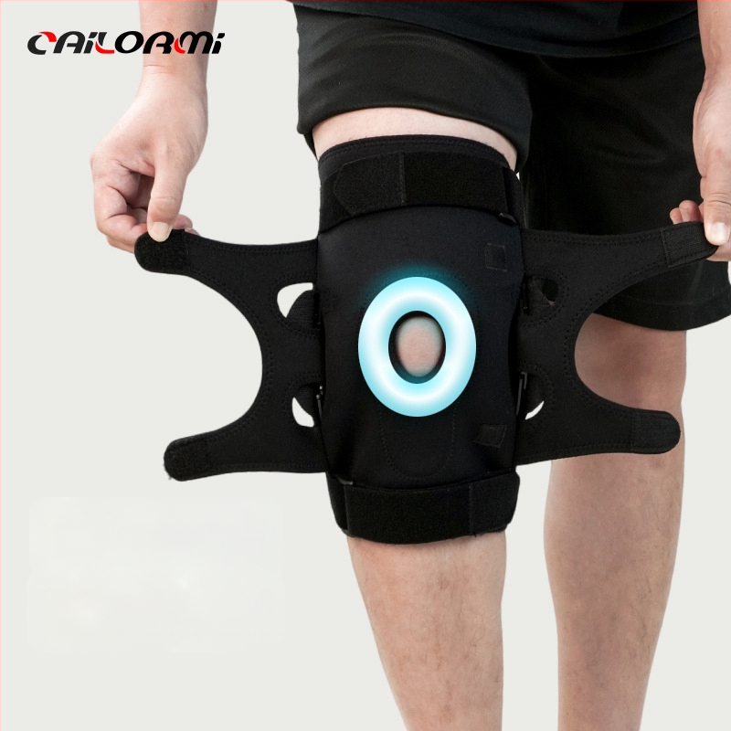 Põlvetugi reguleeritava hingega, avatud disain, poolkuu plaat, terasest kinnitus, klooropreen kumm