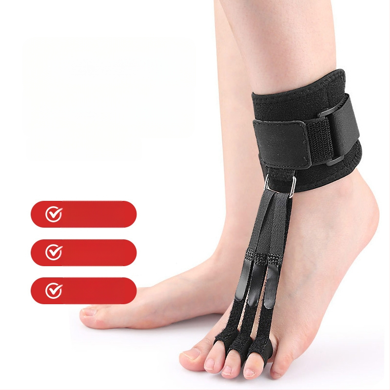 Pöialuortóos jagatud varvaste disainiga ja reguleeritava Velcro-ribaga