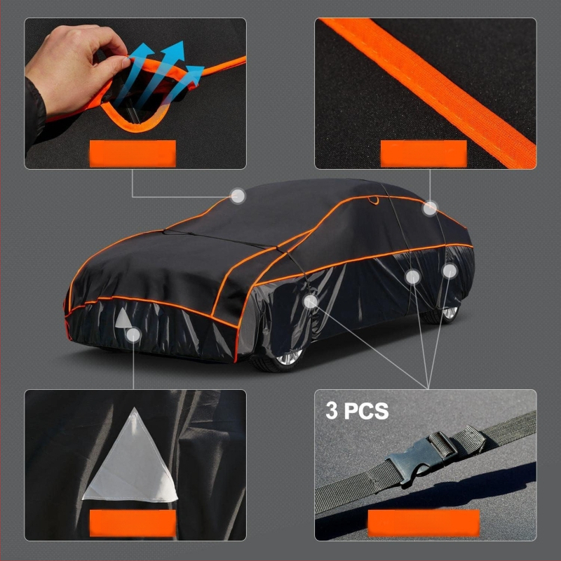 Kõigi ilmade autokate UV-kaitse ja soojusisolatsiooniga, universaalne sobib sedaani, SUVile ja pickupile, 5 kg, tootekood Hl-fbb-005