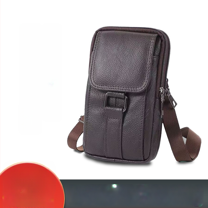 Meestele mõeldud telefoni kott nahast, üle vöö sild, ehtne nahk, kahekihiline veisnahk, tõmblukk, võtme sisemuses, vertikaalne ruudukujuline kuju, äriline stiil, Kevad 2025