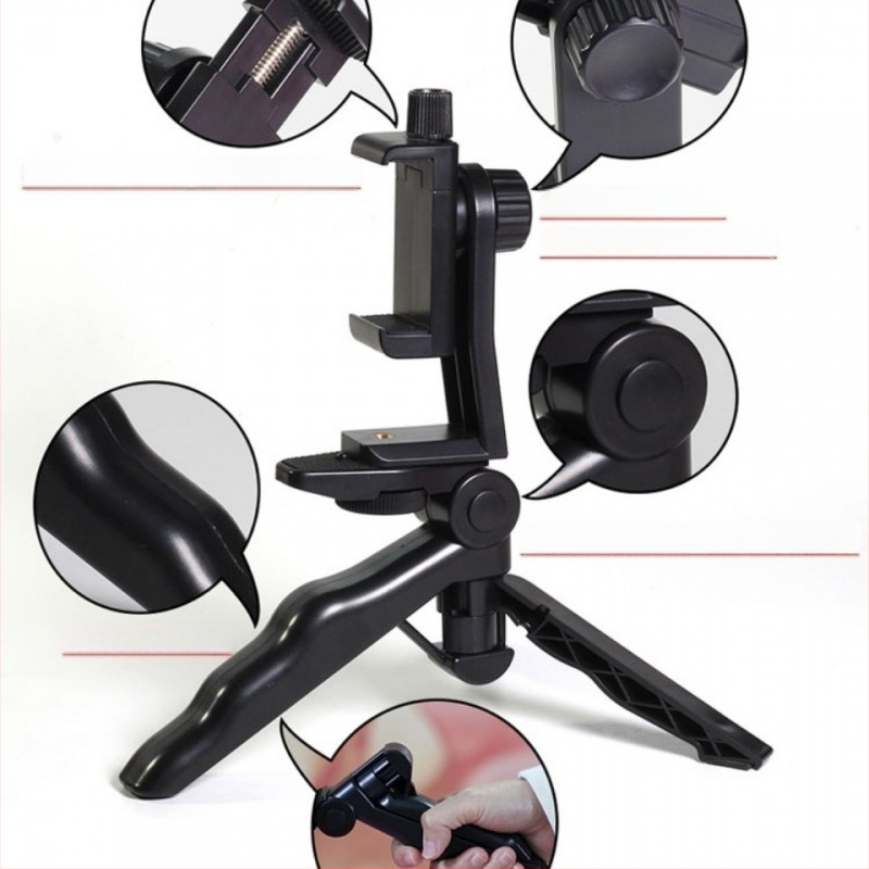 Väline käeshoitav telefoni vlogistatīv – väliskasutuseks statiiv, anti-vibratsioon, plastikust konstruktsioon