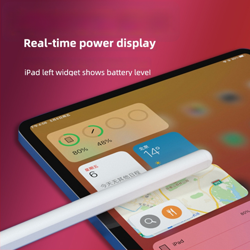 Magnetiline kapacitatiivne stilius iPadile, kahekordse laadimisega