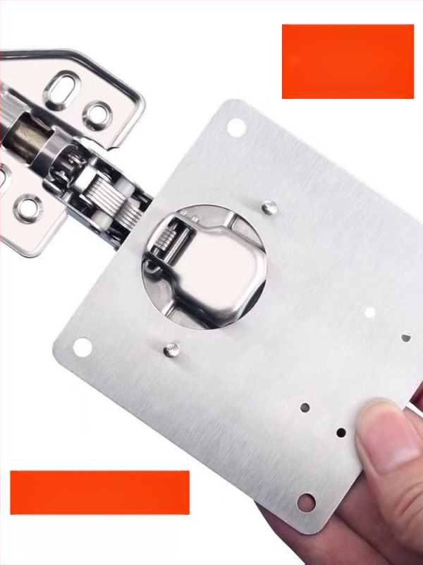 Roostevabast terasest hingeplaat kappide ja garderoobide uste jaoks, kruviavadega paigaldamiseks