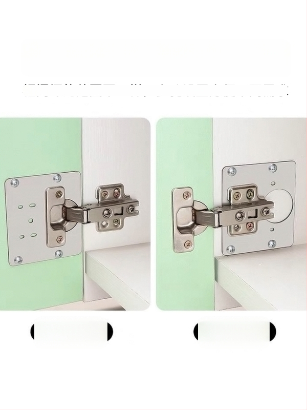 Roostevabast terasest hingeplaat kappide ja garderoobide uste jaoks, kruviavadega paigaldamiseks