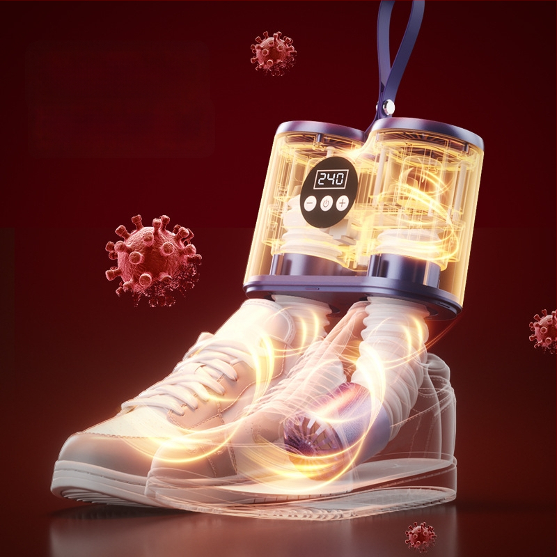 Kingade kuivati HXQ-2502, 220V, 150W, 50Hz, kaasaskantav nutikas taimeriga, deodoriseeriv ja desinfitseeriv