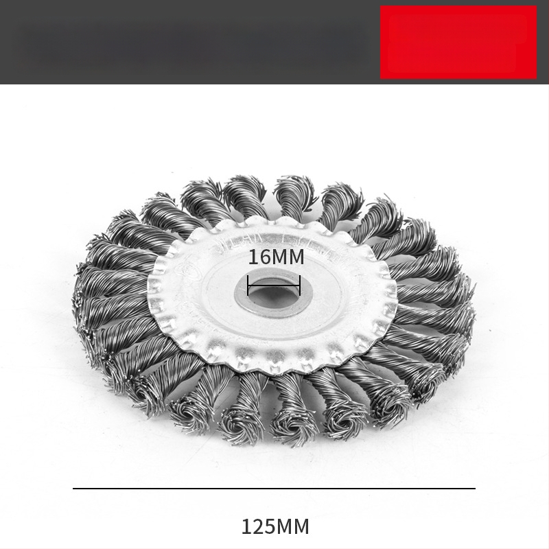 Keerdunud lametraadist lihvketas – lõikamise ja roostetõrje, paralleelne disain, süsinikteras, 11 000 rpm