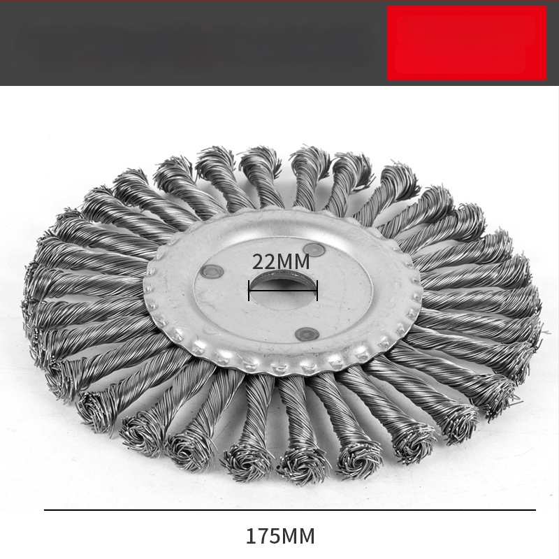 Keerdunud lametraadist lihvketas – lõikamise ja roostetõrje, paralleelne disain, süsinikteras, 11 000 rpm