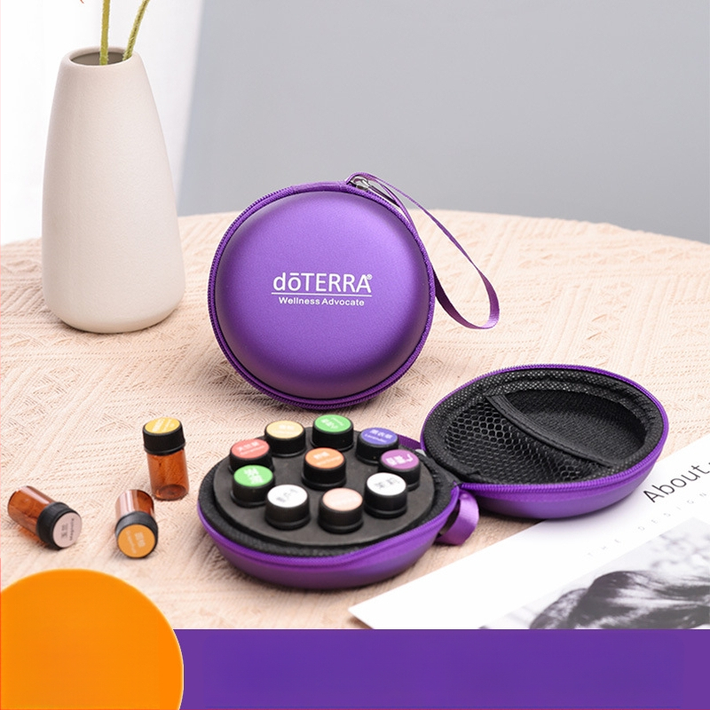 Eeterlike õlide hoiukott 10 sektsiooniga, PU materjal, veekindel, väga kerge, laiendatav